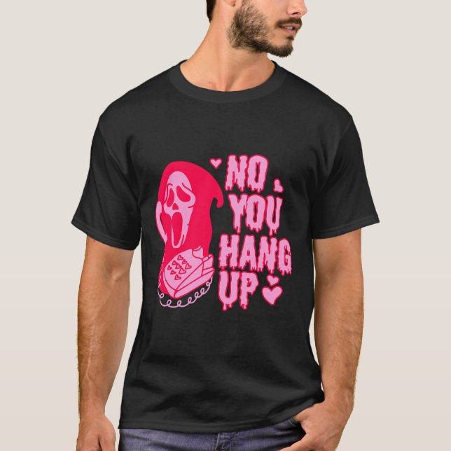 Ghostface No you hangValentines - ROSA RED T Shirt (Framsida)
