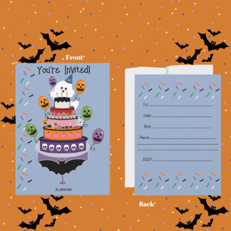 Ghosties Boo Day Firande Inbjudningar