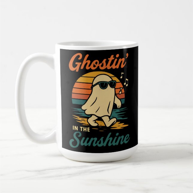 Ghostin spökhalloween kaffemugg (Vänster)