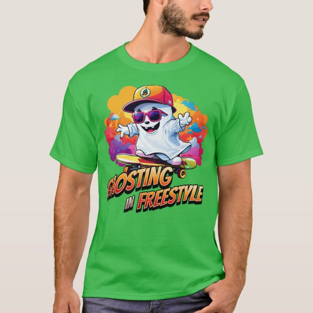 Ghosting in Freestyle T Shirt (Framsida)