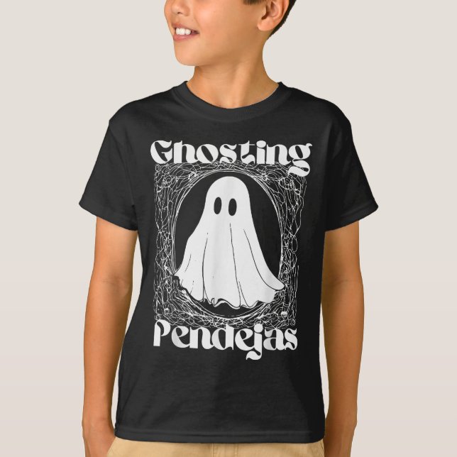 Ghosting Pendejas Rolig Mexikansk Spöke Halloween  T Shirt (Framsida)