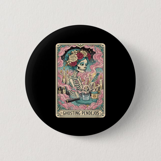 Ghosting Pendejos Funny Día de Los Muertos Tarot C Knapp (Framsida)