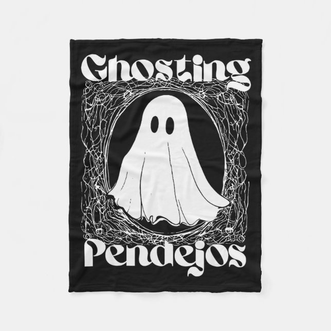 Ghosting Pendejos Funny Mexican Ghost Halloween Hi Fleecefilt (Framsidan)