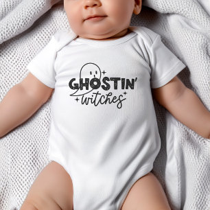 Ghosting Witches Halloween Baby Shirt Bodydräkt T