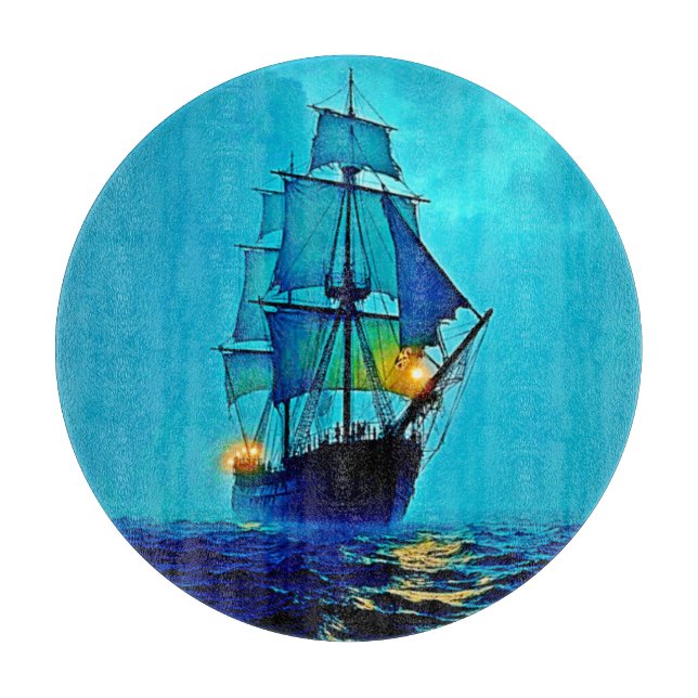 Ghostiskt Tall Frakt Sea Voyage Design (Framsidan)