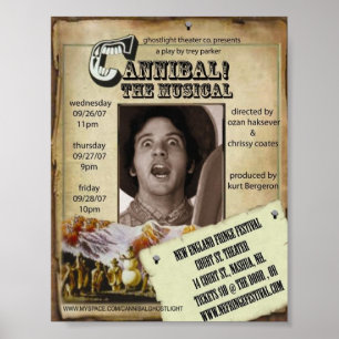 Ghostlight kannibal den musikaliska affischen poster
