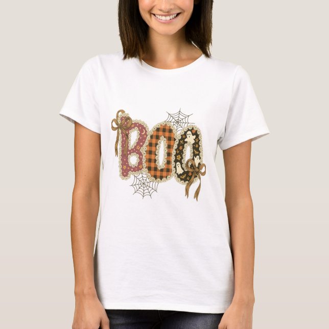 Ghostly boo png • Boo mama png • Gothic girly png  T Shirt (Framsida)