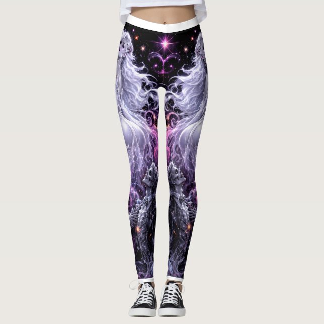 Ghostly Glam Halloween Leggings (Framsida)