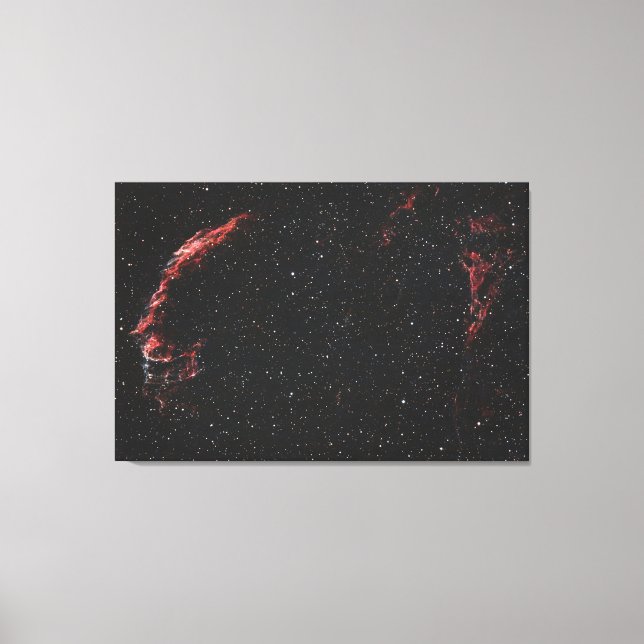 Ghostly Veil: Eastern Veil Nebula Canvastryck (Framsida)