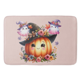 Ghosts and Pumpkin Halloween Design Badrumsmatta