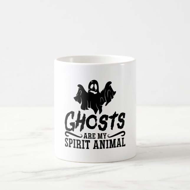 Ghosts Are My Spirit Animal Ghost Hunter Hunting Kaffemugg (Center)