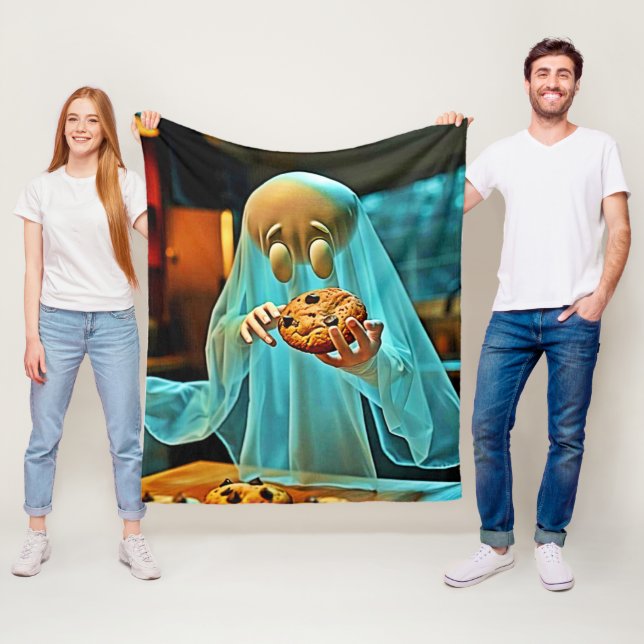 Ghost's Crave for Cookies Fleecefilt (På plats)