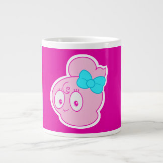GHOSTTOON™ Boanne Tie Rosa Tecknad JätteMugg Jumbo Mugg