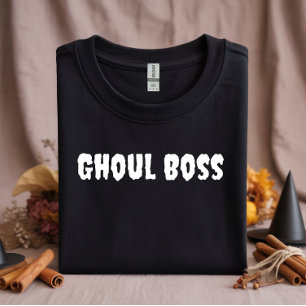 Ghoul Chef white typography halloween T Shirt