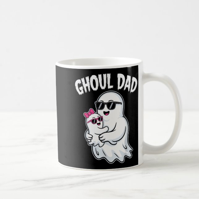 Ghoul Dad Shirt Men Daddy Soky Halloween Ghost Cos Kaffemugg (Höger)