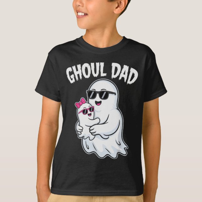 Ghoul Dad Shirt Men Daddy Soky Halloween Ghost Cos T Shirt (Framsida)