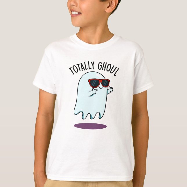 Ghoul Funny Coola Halloween Ghost Pun T Shirt (Framsida)