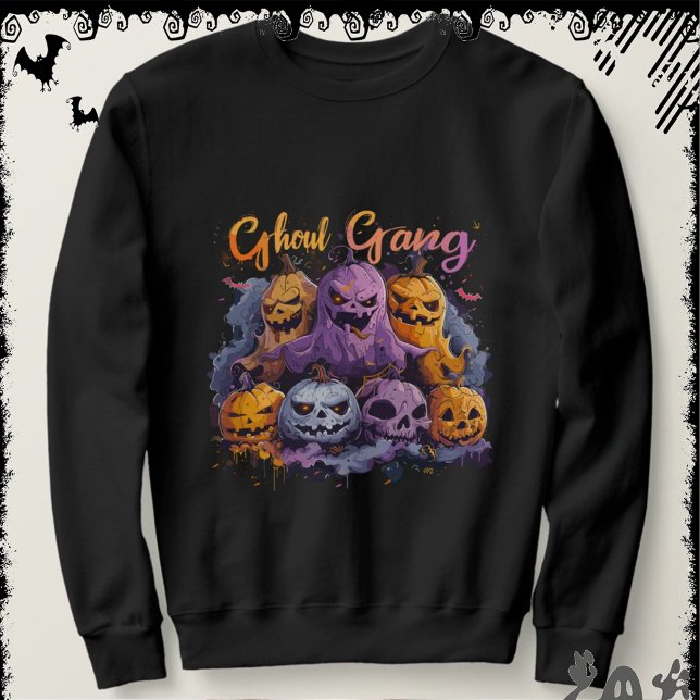 Ghoul Gang  | ExDesigner | Halloween Lång Ärmad Tröja (Skapare uppladdad)