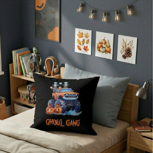 Ghoul Gang Halloween Monster Truck Kuddinkudde Kudde
