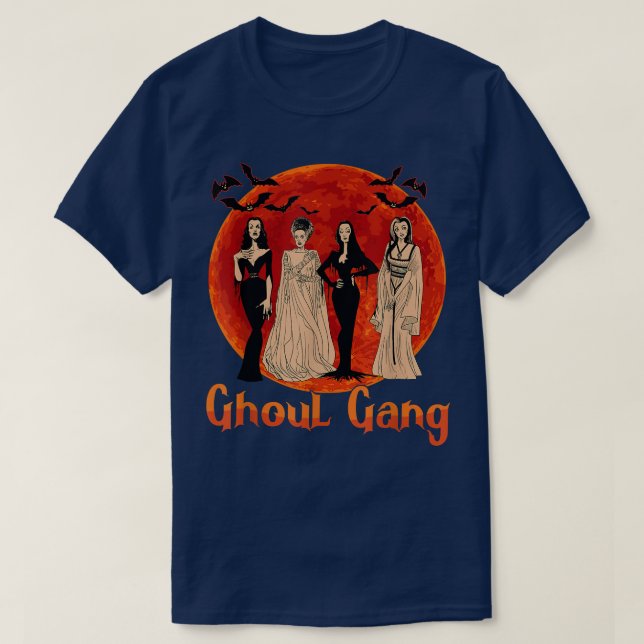 Ghoul Gang Horror Goth Queens Halloween Bride Funn T Shirt (Design framsida)