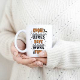 Ghoul Girls har mer Roligt Modern Halloween Kaffemugg