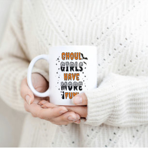 Ghoul Girls har mer Roligt Modern Halloween Kaffemugg