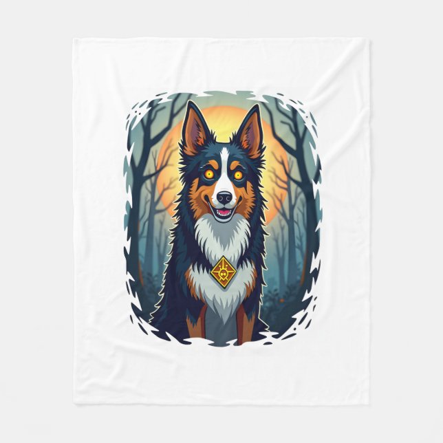Ghoul Greyhound Dash Fleecefilt (Framsidan)