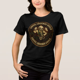 Ghoul Grounds Guild Horror Coffee Halloween T Shirt