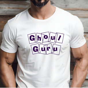 Ghoul Guru lila halloween typografi T Shirt