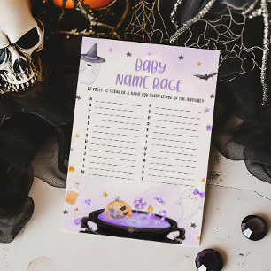 Ghoul Halloween Baby Shower Baby Namn Tävling