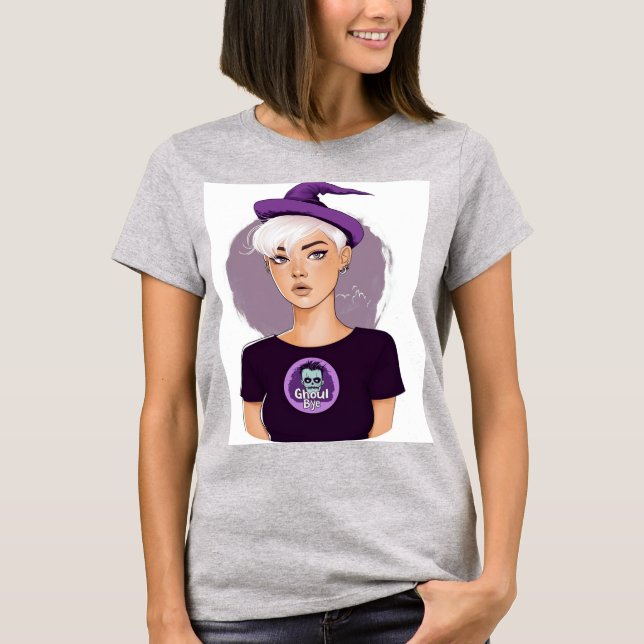 Ghoul hej! (Platinum Kort) T Shirt (Framsida)