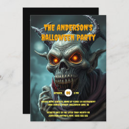 Ghoul monster folklore monster vuxnor halloween inbjudningar