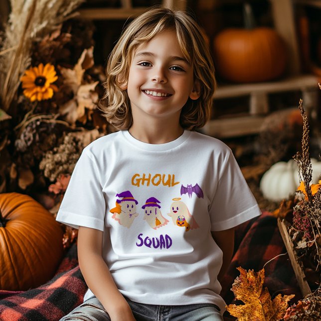 Ghoul Squad Matchande Halloween Grupp T-Shirt (Ghoul Squad Halloween Tshirt)