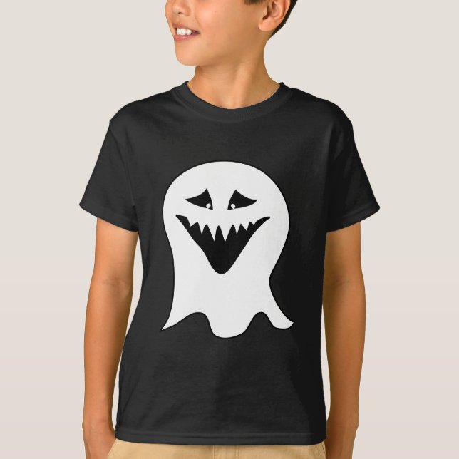 Ghoul. Svart och White. T Shirt (Framsida)
