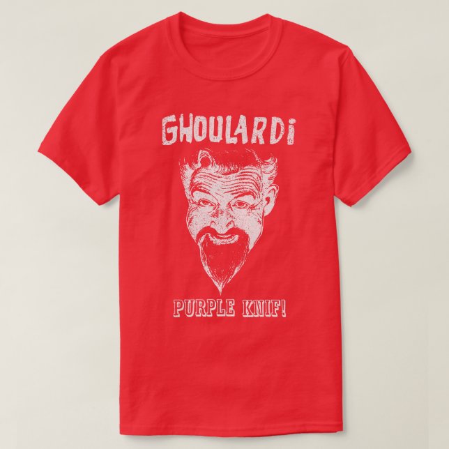 Ghoulardi Lila Knif T Shirt (Design framsida)