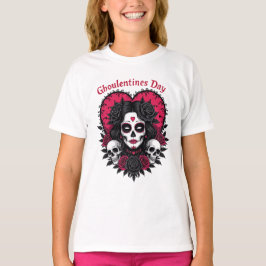 Ghoulentines Dag Gotisk Fusion av Alla Hjärtans Da T Shirt