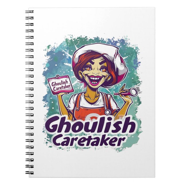 Ghoulish Caretaker Nurse Anteckningsbok (Framsidan)