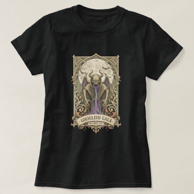 Ghoulish Gala T Shirt (Design framsida)