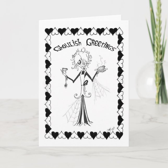 Ghoulish Hälsning Helgkort (Framsida)