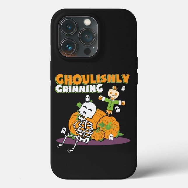 Ghoulishly Grinning Halloween Ghoul (Baksida )