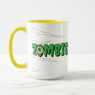 Ghoulishly Roligt Funny Rippin' Zombie Halloween Mugg