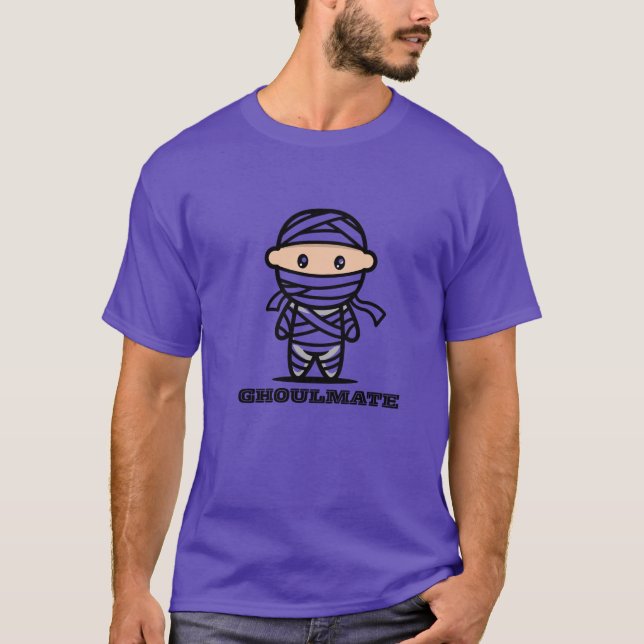 Ghoulmate Typography Halloween T-Shirt | Mummy The (Framsida)