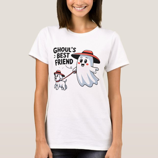 Ghouls bästa vänskapsöppning för Hundälskare T Shirt (Framsida)