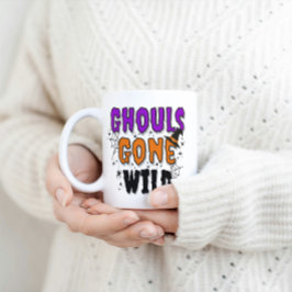 Ghouls Borta Vild Modern Halloween Mugg