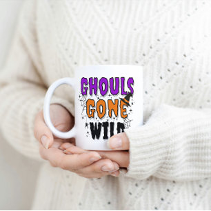 Ghouls Borta Vild Modern Halloween Mugg