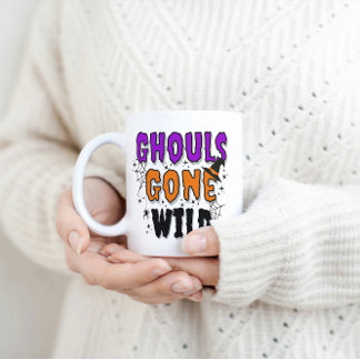 Ghouls Borta Vild Modern Halloween Mugg