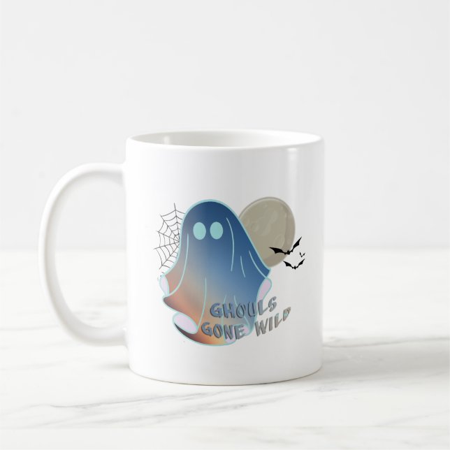 Ghouls borta vild rolig kaffemugg (Vänster)