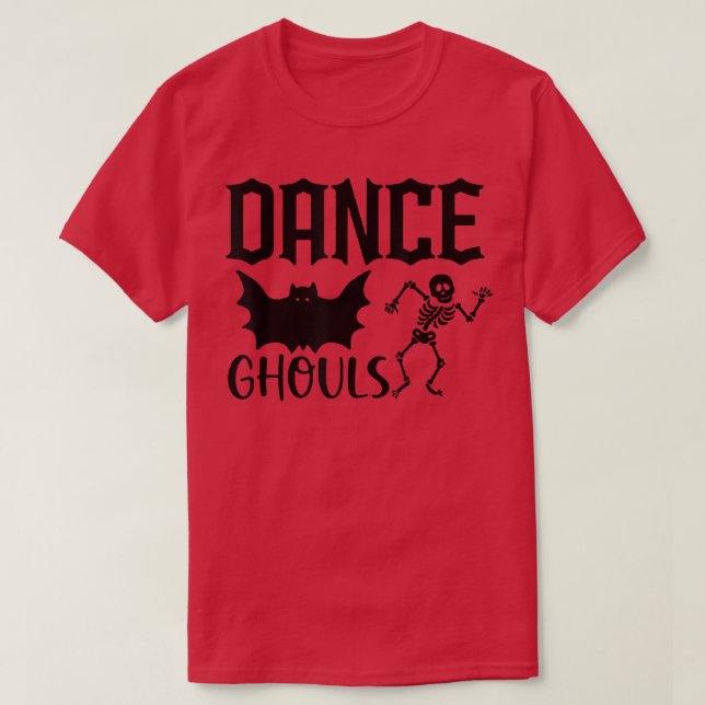 Ghouls Dance of Death Macabre Skeleton 686 T Shirt (Design framsida)