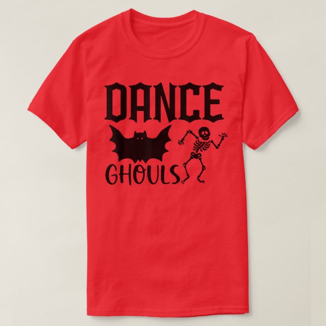 Ghouls Dance of Death Macabre Skeleton T Shirt (Design framsida)