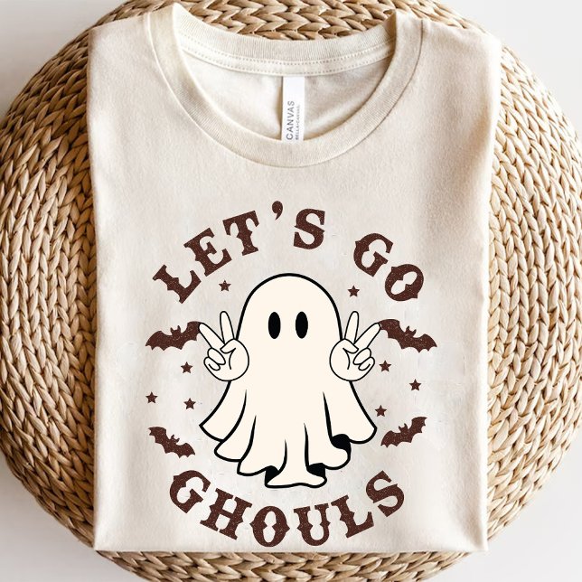 Ghouls Funny Ghost Halloween Retro T Shirt (Lets Go Ghouls Funny Ghost Halloween Retro T-Shirt)